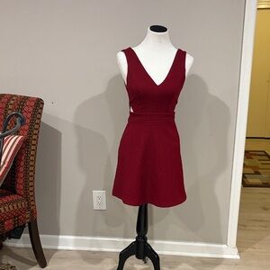 Elegant Red Sleeveless Dress